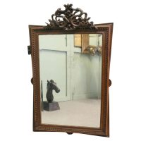 Large French Gothic Style Carved Oak Wall Mirror An ideal piece for the hall