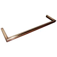 Large Heavy Victorian Brass and Oak Fender