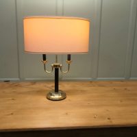 Large Hollywood Regency Twin Table Lamp