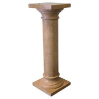 Large Honey Coloured Marble Column