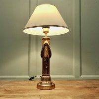Large Italian Corinthian Column Table Lamp