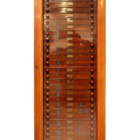 Large Mahogany Collectors Cabinet