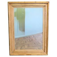 Large Reclaimed Moulded Pine Frame Mirror