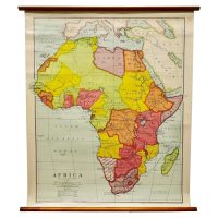 Large University Chart “Africa Physical ” by Bacon