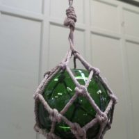 Large Vintage Hand Blown Glass Fishing Float