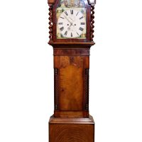 Late 18th / Early 19th Century Welsh Oak Longcase Clock by Thomas Webbe of New Quay