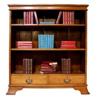 Late 19th Century Oak Open Bookcase
