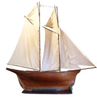 Late 19th-Century Scratch-Built Ketch-Rigged Pond Yacht with Carvel Hull, c.1890