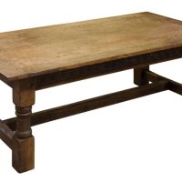 Late 19thc oak Jacobean style coffee table