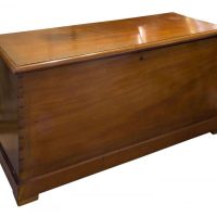 Late 19thCentury mahogany trunk