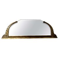 Long Art Deco Overmantel Mirror