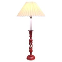 Lovely Turned and Painted Barley Twist Table Lamp