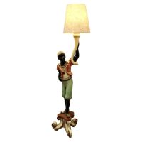 Magnificent Venetian Figural Floor Lamp Candelabra