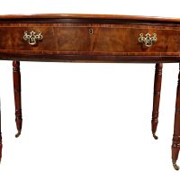 Mahogany Bow-Fronted Single Drawer side table