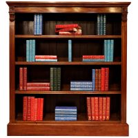 Mahogany Open Bookcase