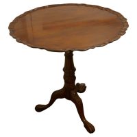 Mahogany Tilt Top Table, Bird Cage Wine Table