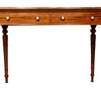 Mahogany Writing Table with Leather Top, Circa 1860