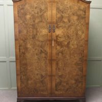 Maple Art Deco Bur Walnut Compact Shelved Wardrobe This Very Stylish Double wardrobe