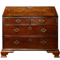 Mid 18th Century Mahogany Bureau of Good Colour and Figure