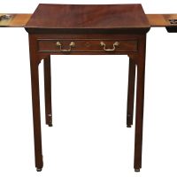 Mid 18th Century Mahogany Centre Writing Table with Pull-Out Slides, Circa 1750
