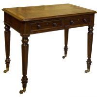 Mid 19th Century 2 drawer mahogany writing table