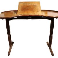 Mid-19th Century Mahogany Kidney-Shaped Writing Table with Reading Slope – c.1840/50