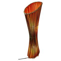 Mid 20th century Bamboo Floor Lamp, Retro Chic A classic sculptural floor lamp