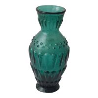 Mid 20th Century Murano Emerald Glass Vase
