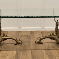 Mid Century Brass and Glass Coffee Table, by Jean-Danial Salvat
