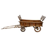 Model Wooden Horse Drawn Hay Cart