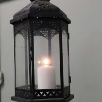 Moroccan Style Iron Candle Lantern This is a good large size for a Porch Candle Lantern i