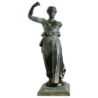 Neo Classical Bronze Statue of Hebe The Greek Goddess of Youth A hand