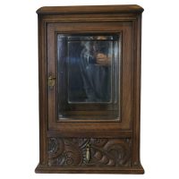 Oak Counter top Display Cabinet with Drawer A useful little cabinet