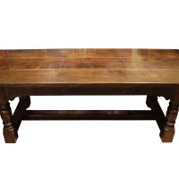 Oak Plank Top Refectory Table in Excellent Condition