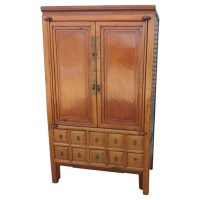 Old Teak Cupboard with 10 Drawers