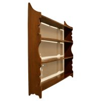 Open Front Wall Hanging Yew Bookshelf