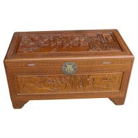 Oriental Carved Camphor Wood Chest This Beautiful Carved Chest