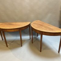 Pair George III Mahogany Console Tables