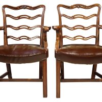 Pair of 1930s Mahogany Arm chairs