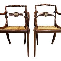 Pair of Fine English Regency Armchairs