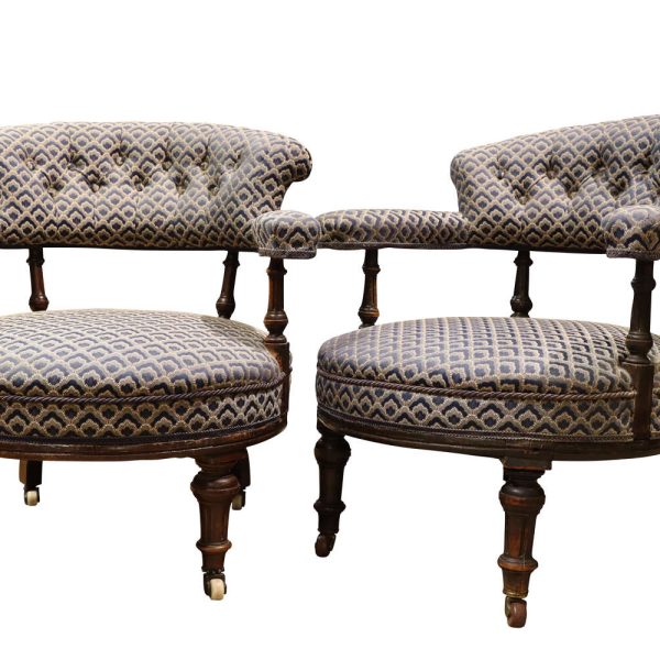 Pair of Victorian Tub Chairs