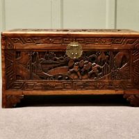 Petite Carved Camphor Wood Chest This Beautiful Little Carved Chest is made from Camphor W