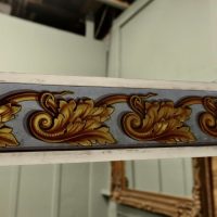 Pieces of 19th Century Painted Glass Very Rare 7 Pieces in all
