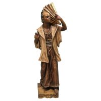 Plaster Sculpture of a Samurai Warrior