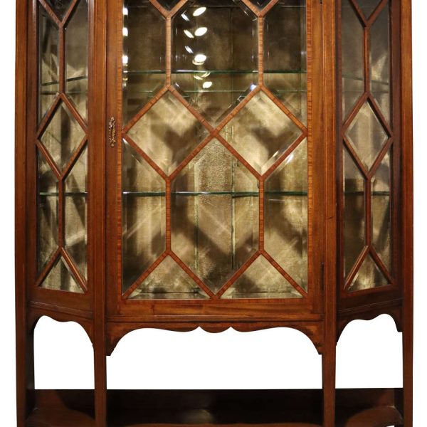 Quality Edwardian Mahogany Display Case