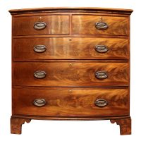 Regency Bow Front Mahogany Chest of Drawers, Circa 1820