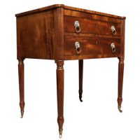 Regency Mahogany Gentleman’s Writing Table with Leather Slide c.1820