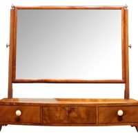 Regency Mahogany Dressing Table Mirror with Three Drawers, Circa 1820