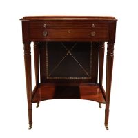 Regency Mahogany &amp; Ebony Inlaid Ladies Writing Table