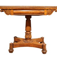Regency Pollard Oak Games Table, c.1820